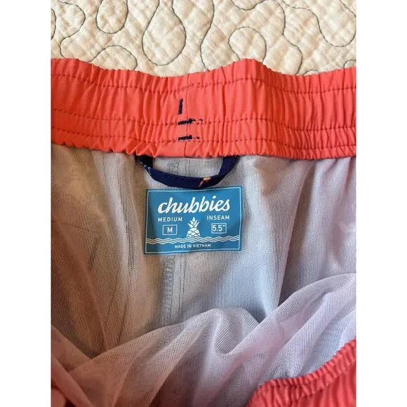 Chubbies Men's‎ Navy Blue Swim Trunks with Merman Print Size Medium #498 NWOT - Picture 6 of 6